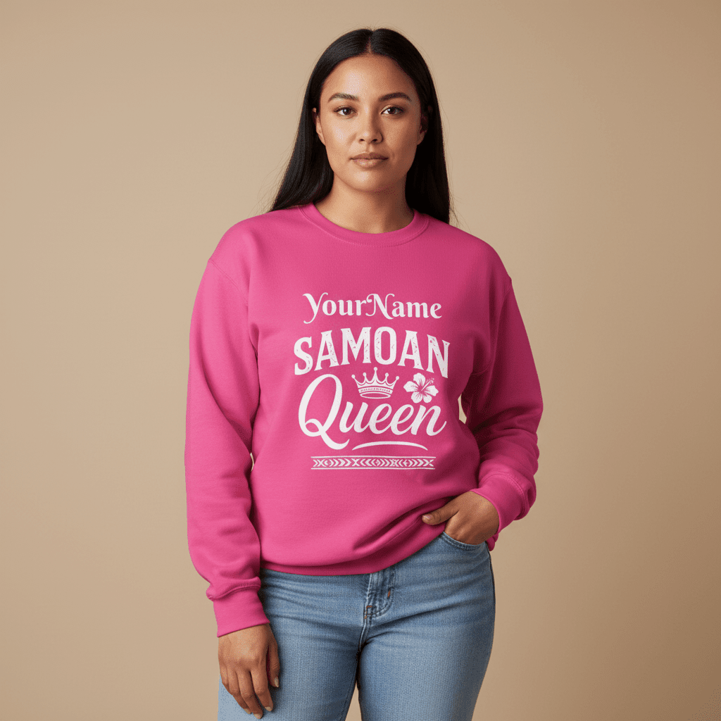Unisex Heavy Sweatshirt - Samoan Queen - AU/NZ/USA - The Koko Samoa