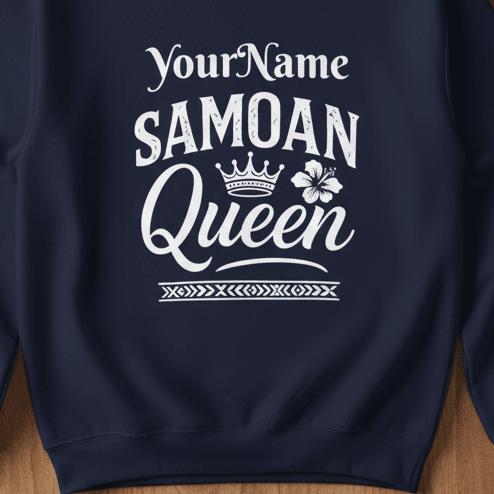 Unisex Heavy Sweatshirt - Samoan Queen - AU/NZ/USA - The Koko Samoa