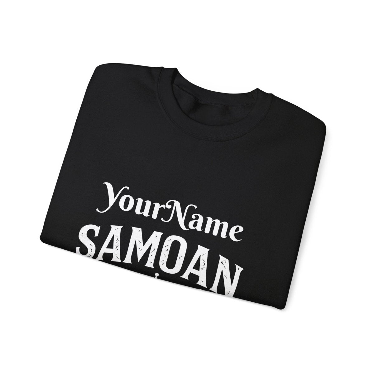 Unisex Heavy Sweatshirt featuring Samoan Queen design from The Print Bar, showcasing bold artwork and comfortable fit.