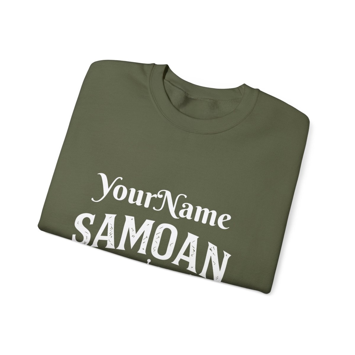 Unisex heavy sweatshirt featuring a Samoan Queen design, personalized style, from The Print Bar with vibrant print details.