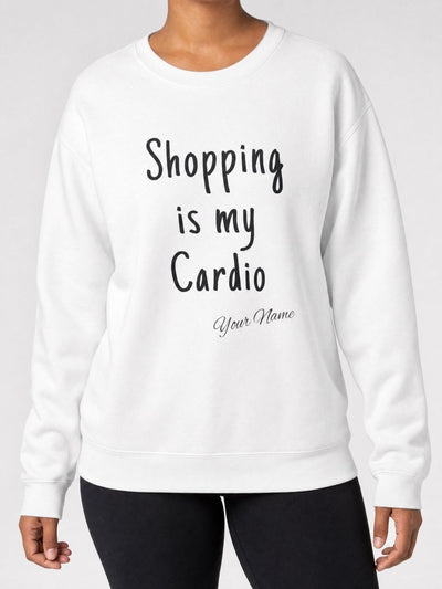 Unisex Heavy Sweatshirt - Shopping is My Cardio