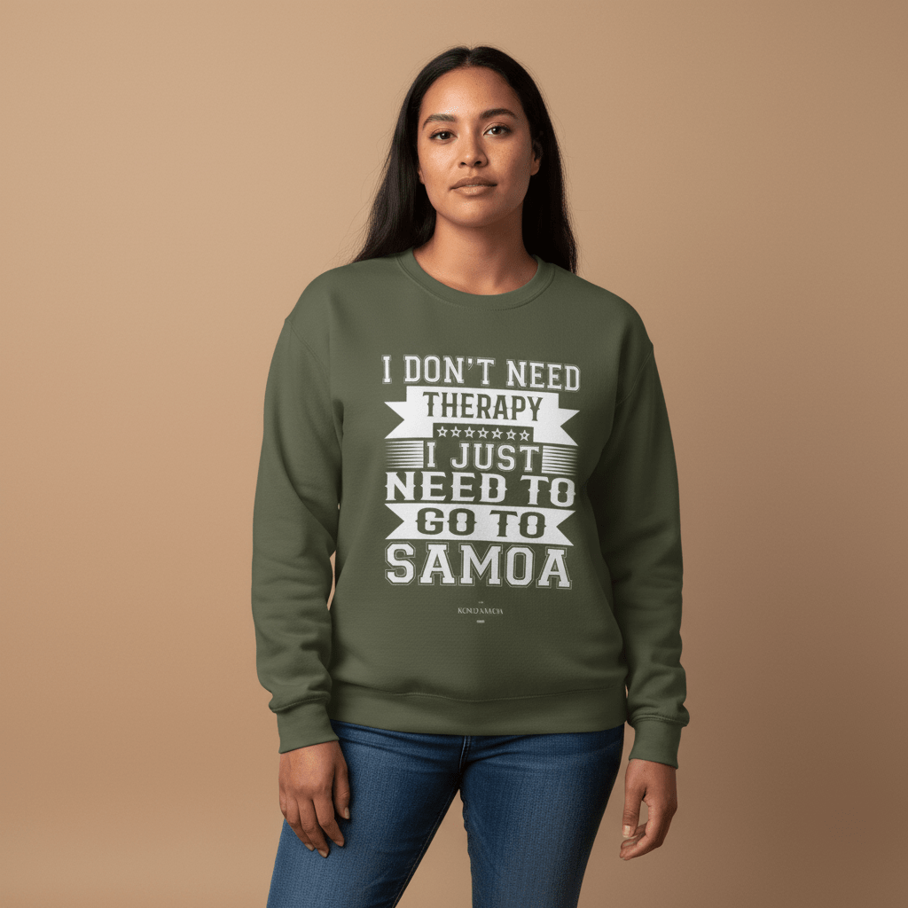 Unisex heavy sweatshirt by Monster Digital with personalized therapy design in USA, featuring a comfortable fleece material.