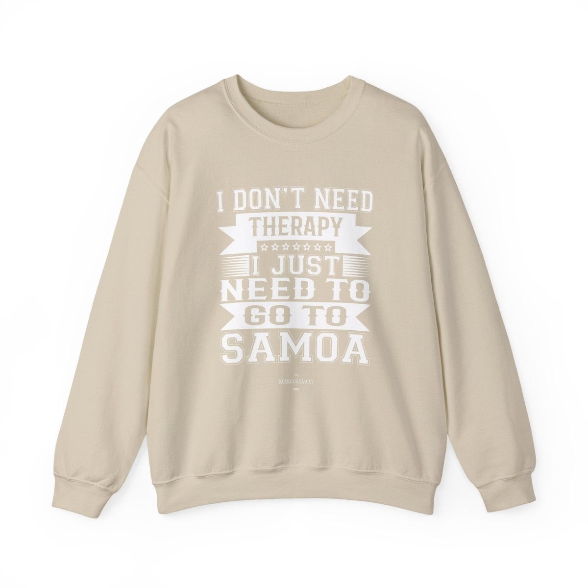 Unisex heavy Therapy sweatshirt by The Print Bar featuring personalized design, casual fit, and comfortable fabric.