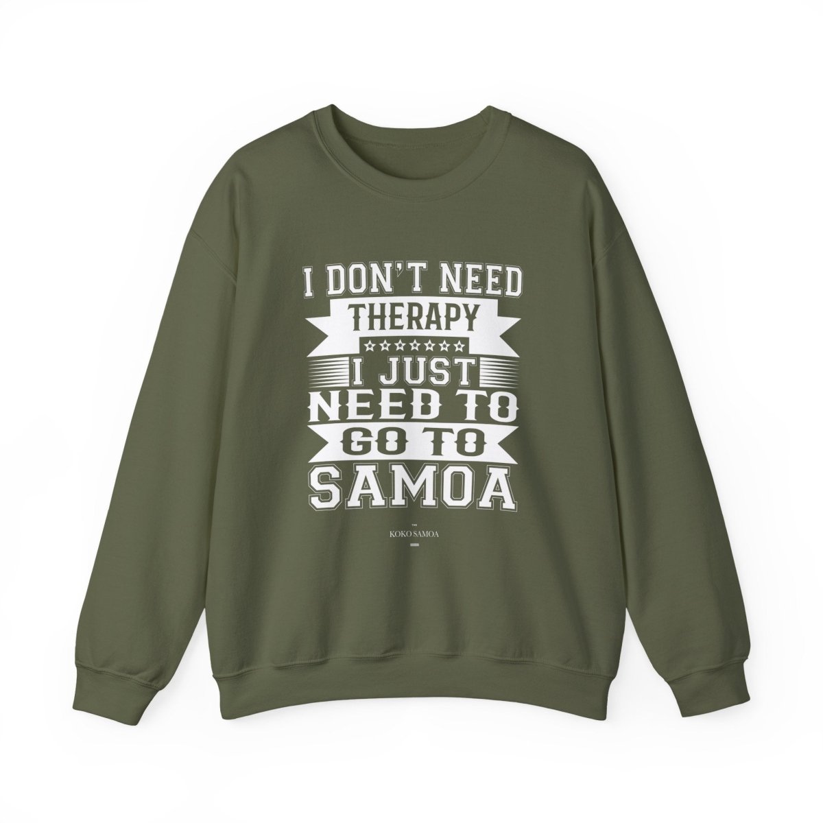 Unisex heavy Therapy sweatshirt by The Print Bar featuring personalized design, casual fit, and comfortable fabric.