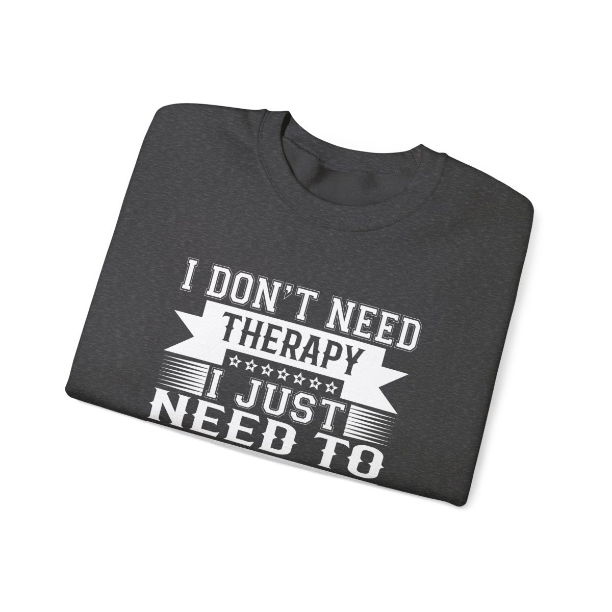 Unisex heavy sweatshirt by The Print Bar featuring a personalized Therapy design in AU/NZ style, made of soft fabric.