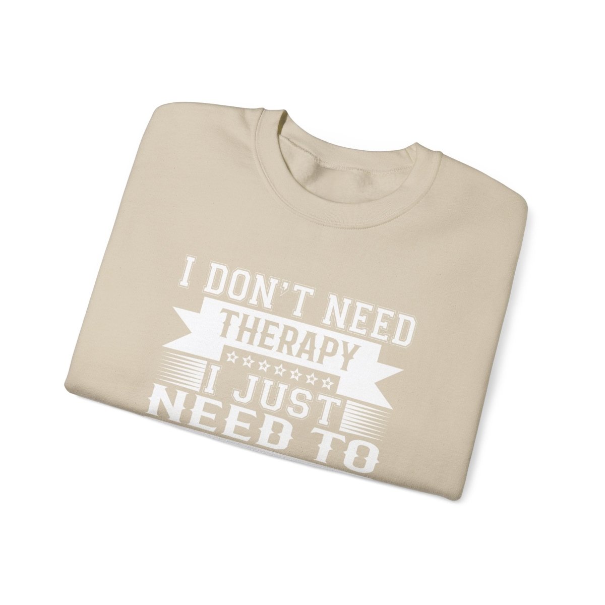 Unisex heavy sweatshirt from The Print Bar with personalized therapy design, featuring a comfortable fit and casual style.