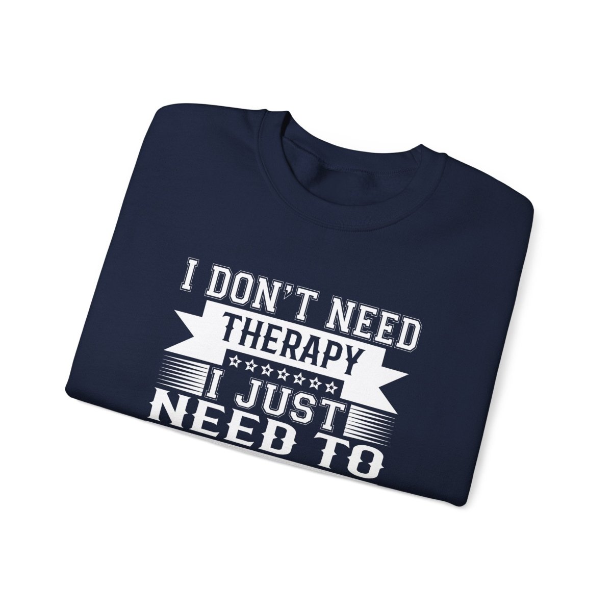 Unisex heavy sweatshirt by The Print Bar featuring personalized Therapy design with Samoa Koko imagery.