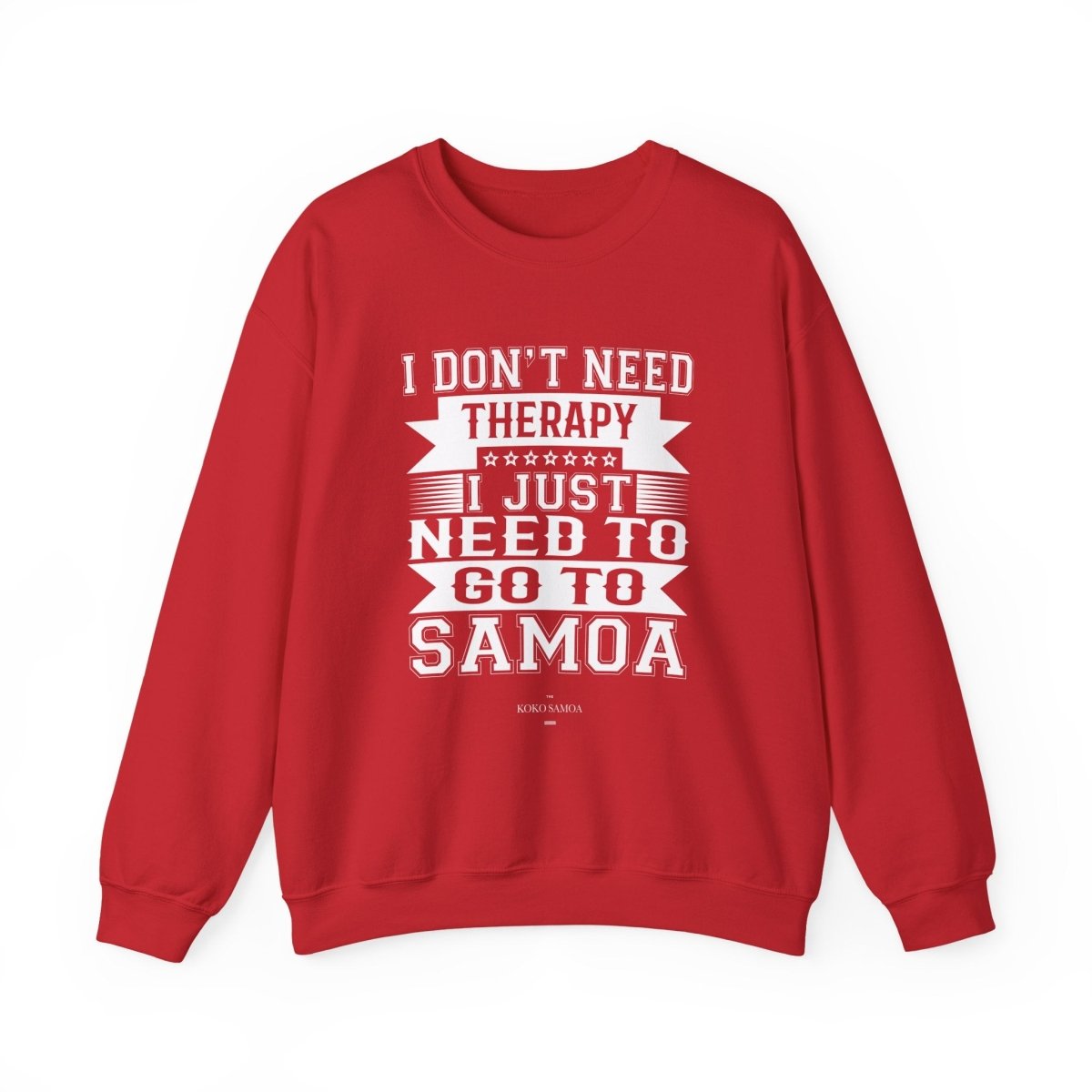 Unisex heavy Therapy sweatshirt by The Print Bar featuring personalized design, casual fit, and comfortable fabric.