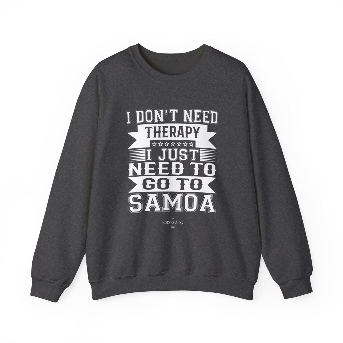 Unisex heavy Therapy sweatshirt by The Print Bar featuring personalized design in AU/NZ style, casual and comfortable clothing.