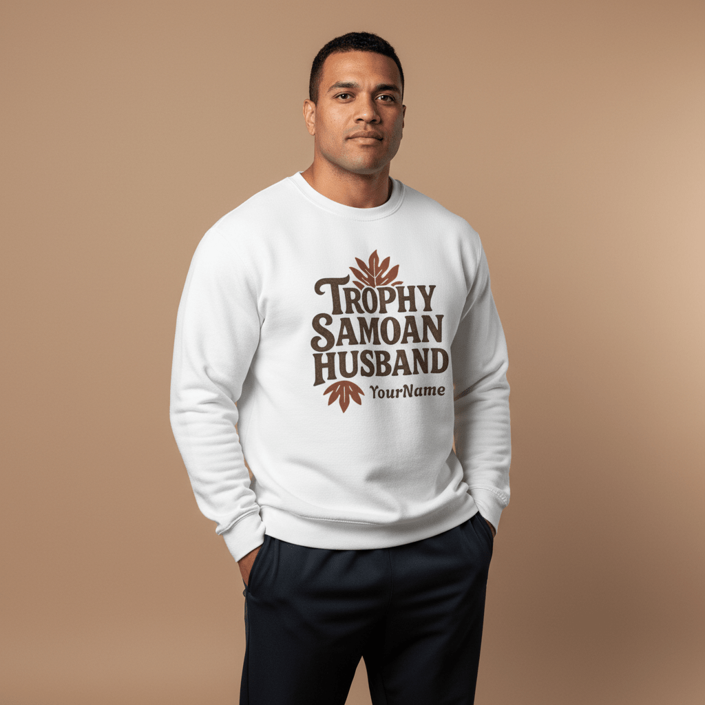 Unisex Heavy Sweatshirt - Trophy Samoan Husband - AU/NZ - The Koko Samoa