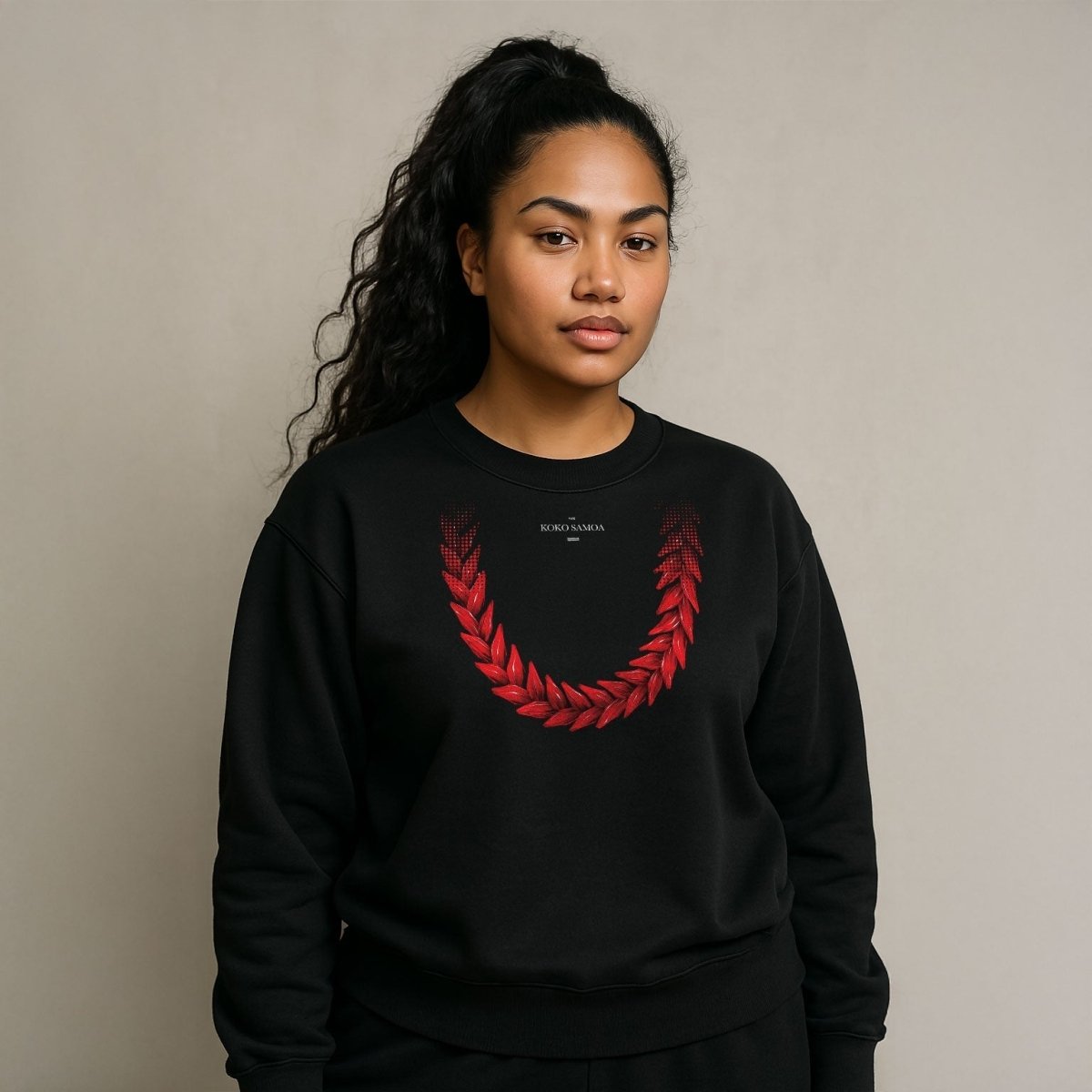 Unisex Heavy Sweatshirt - Ula Fala - AU/NZ/USA - The Koko Samoa