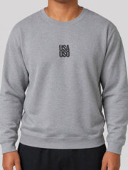 Unisex Heavy Sweatshirt — USA USO - Black Embroidered - AU/NZ/USA - The Koko Samoa
