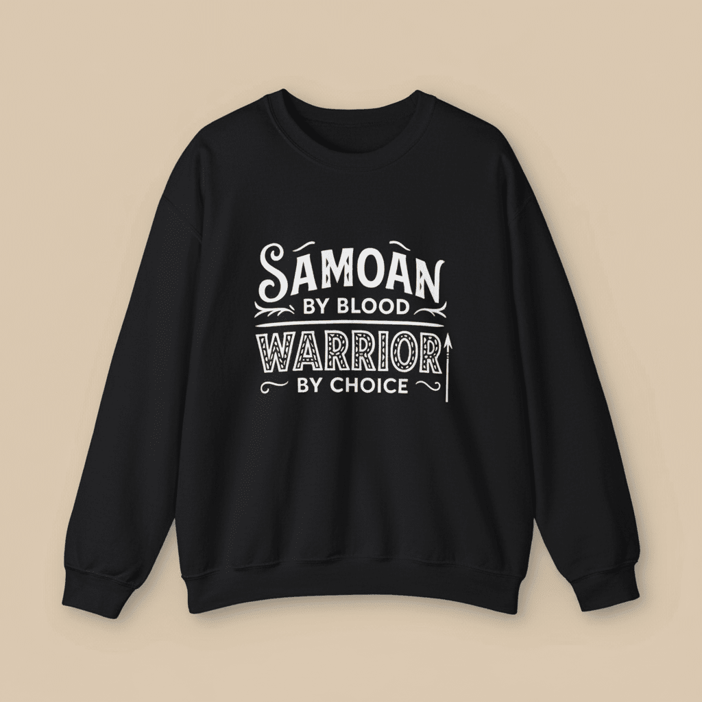 Unisex Heavy Sweatshirt - Warrior by Choice - AU/NZ/USA - The Koko Samoa