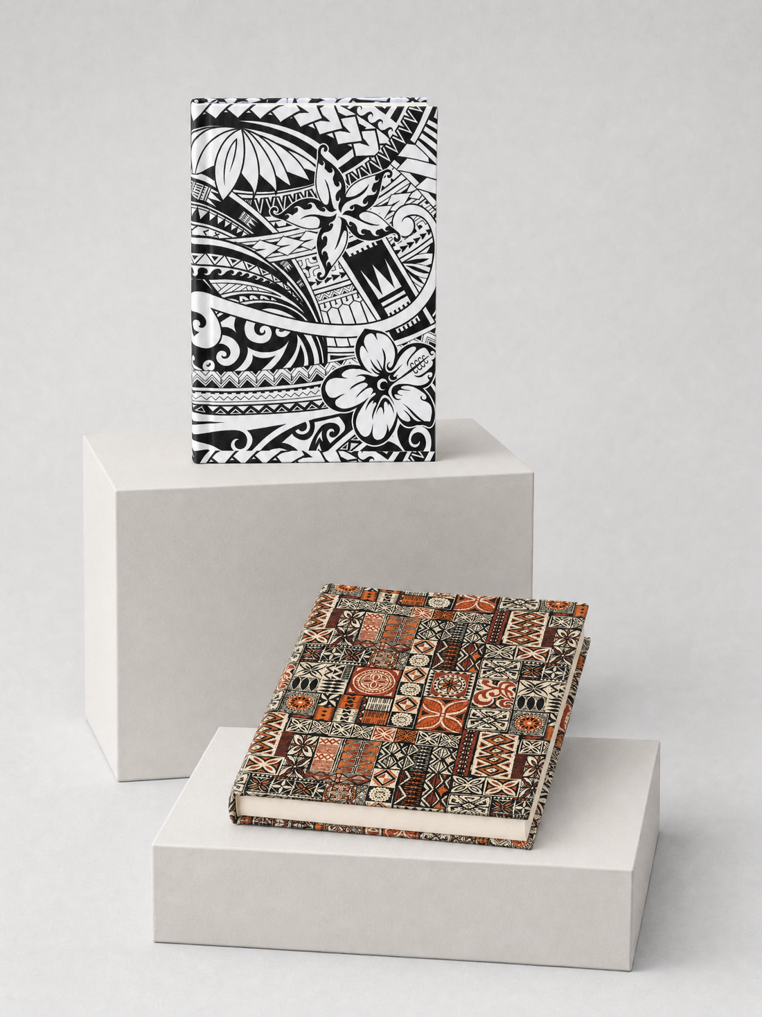 The Quiet Hour gift set: Hardcover Journal - Bloom and Hardcover Journal - Elei, shown together.
