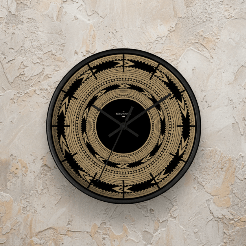 Wall Clock 10"/25cm - Pea - AU/NZ/USA - The Koko Samoa