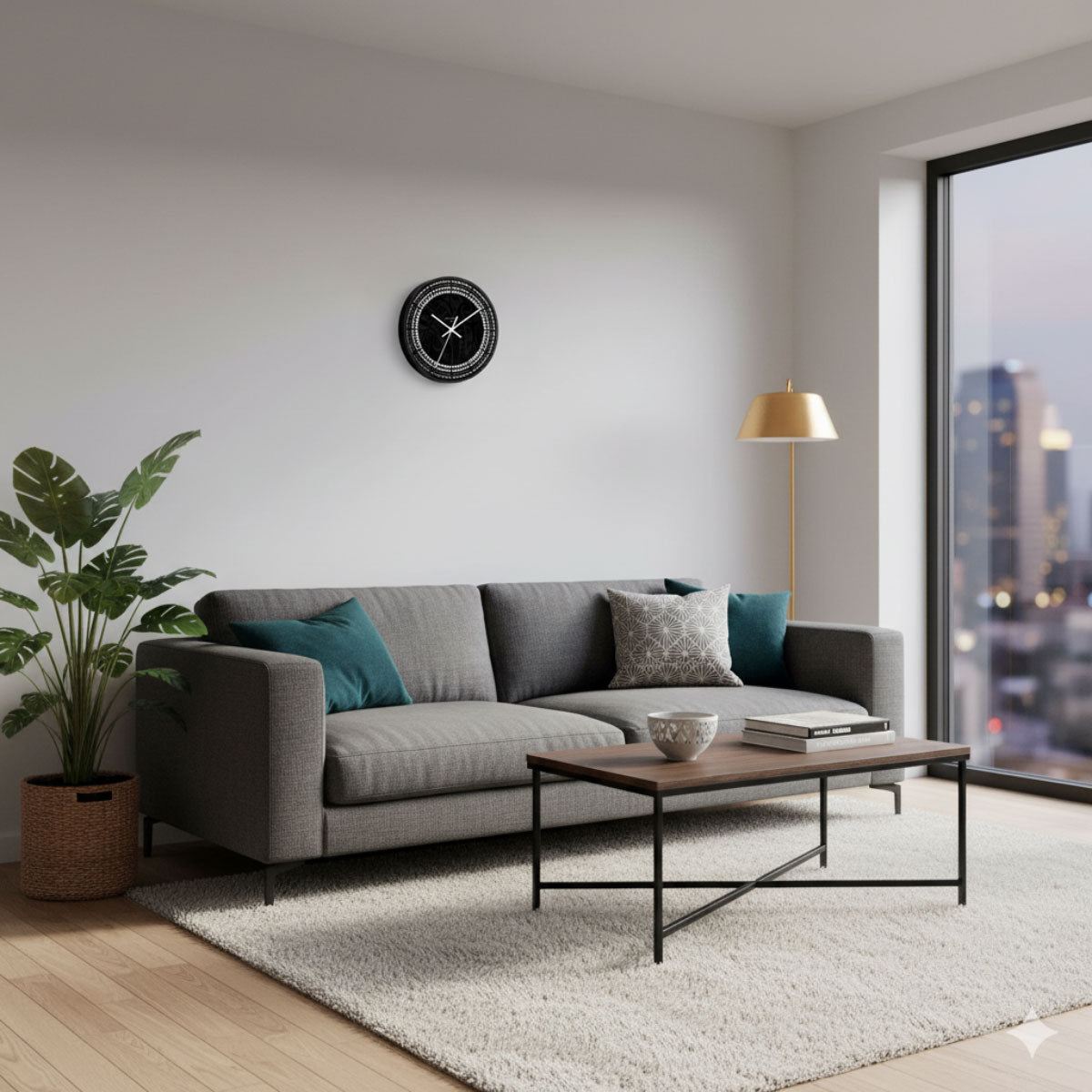 Wall Clock 10"/25cm - Warrior - AU/NZ/USA - The Koko Samoa