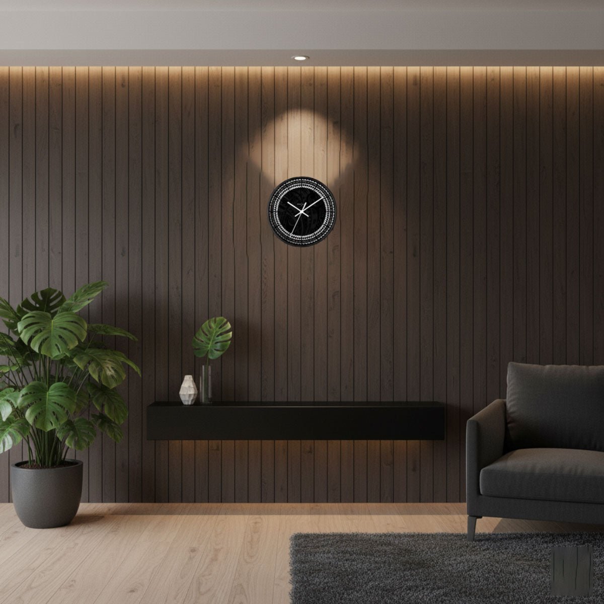 Wall Clock 10"/25cm - Warrior - AU/NZ/USA - The Koko Samoa