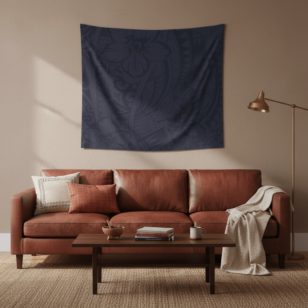 Wall Tapestry - Blue Bloom - AU/NZ/USA - The Koko Samoa