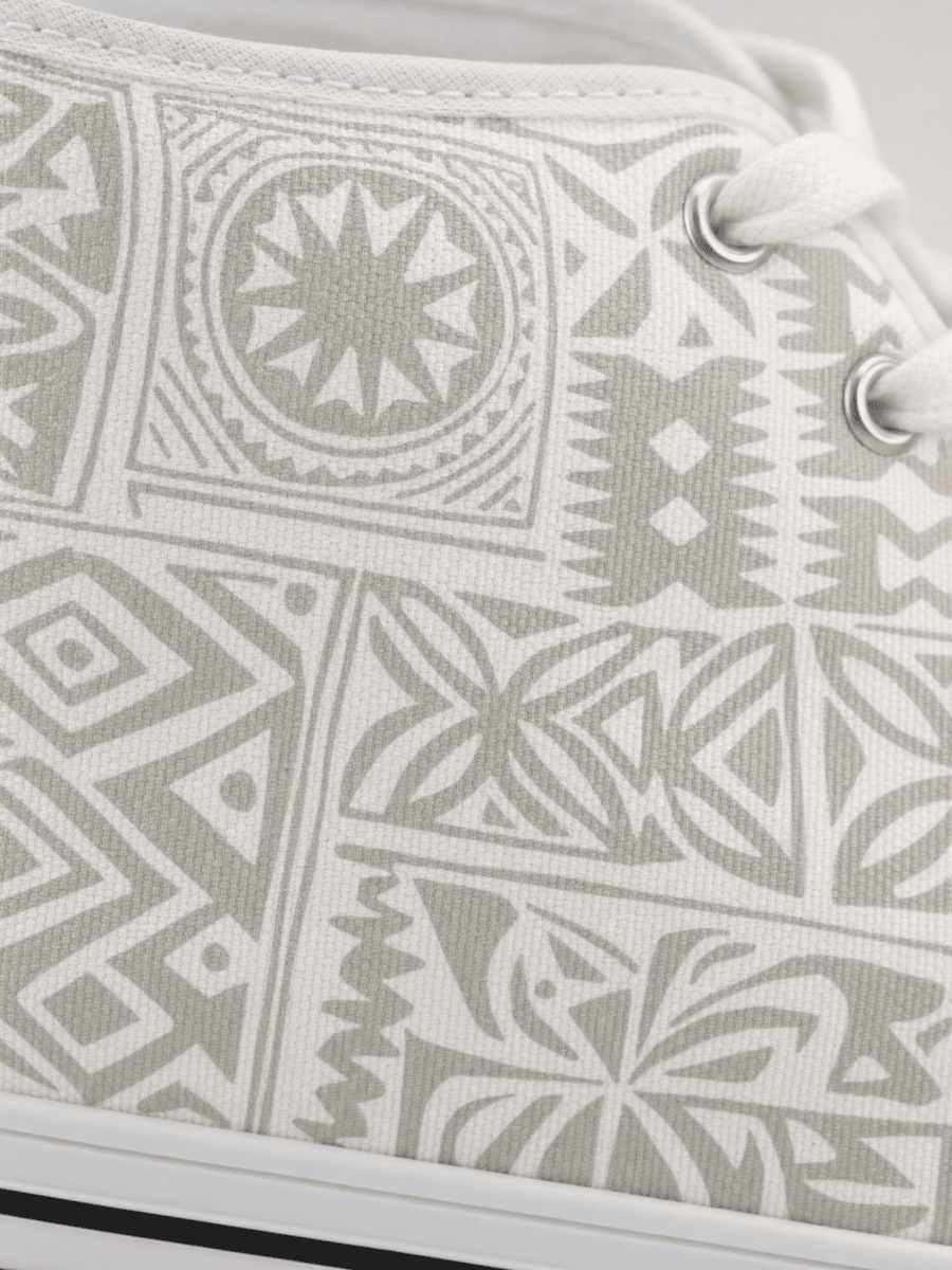 Women's High Top Sneakers - White Sunday - The Koko Samoa