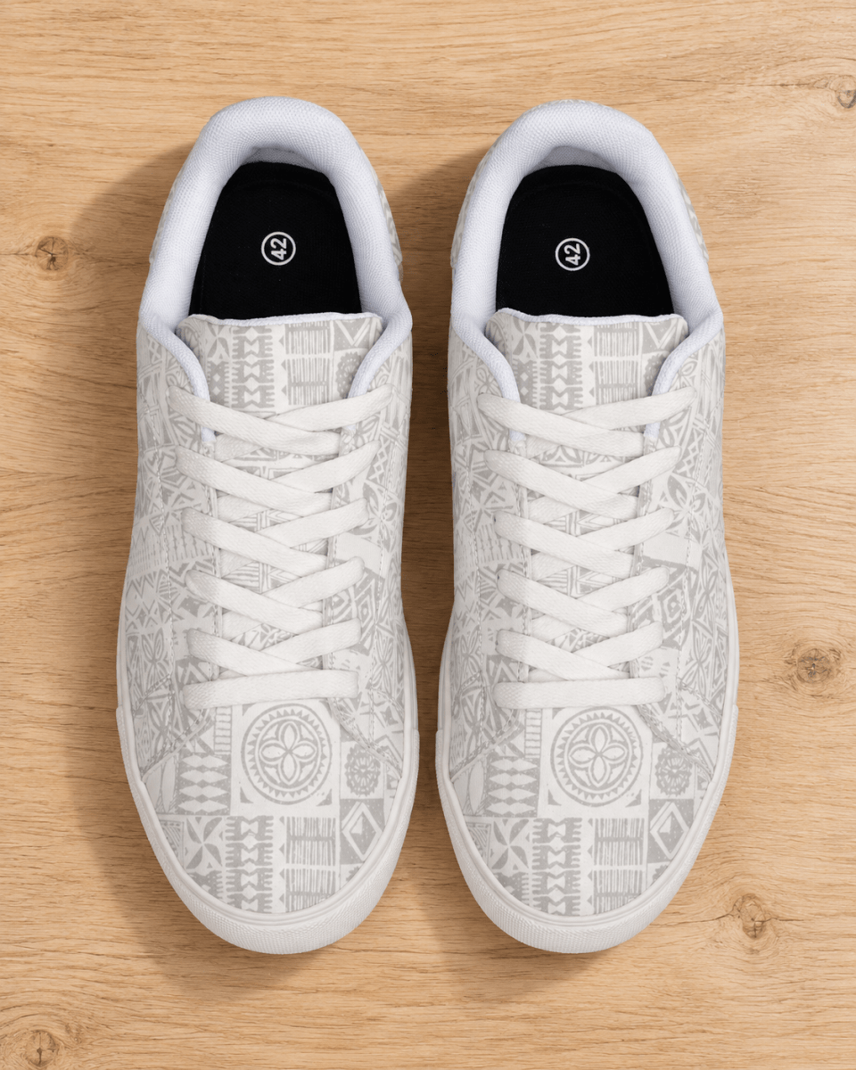 Women's Low-Top Sneakers - White Sunday - The Koko Samoa