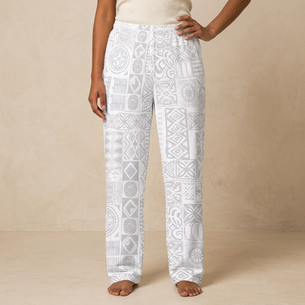 Women's Pyjama Pants - White Sunday