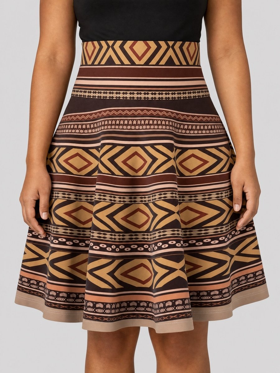 Women's Skater Skirt - Siapo - AU/NZ/USA - The Koko Samoa
