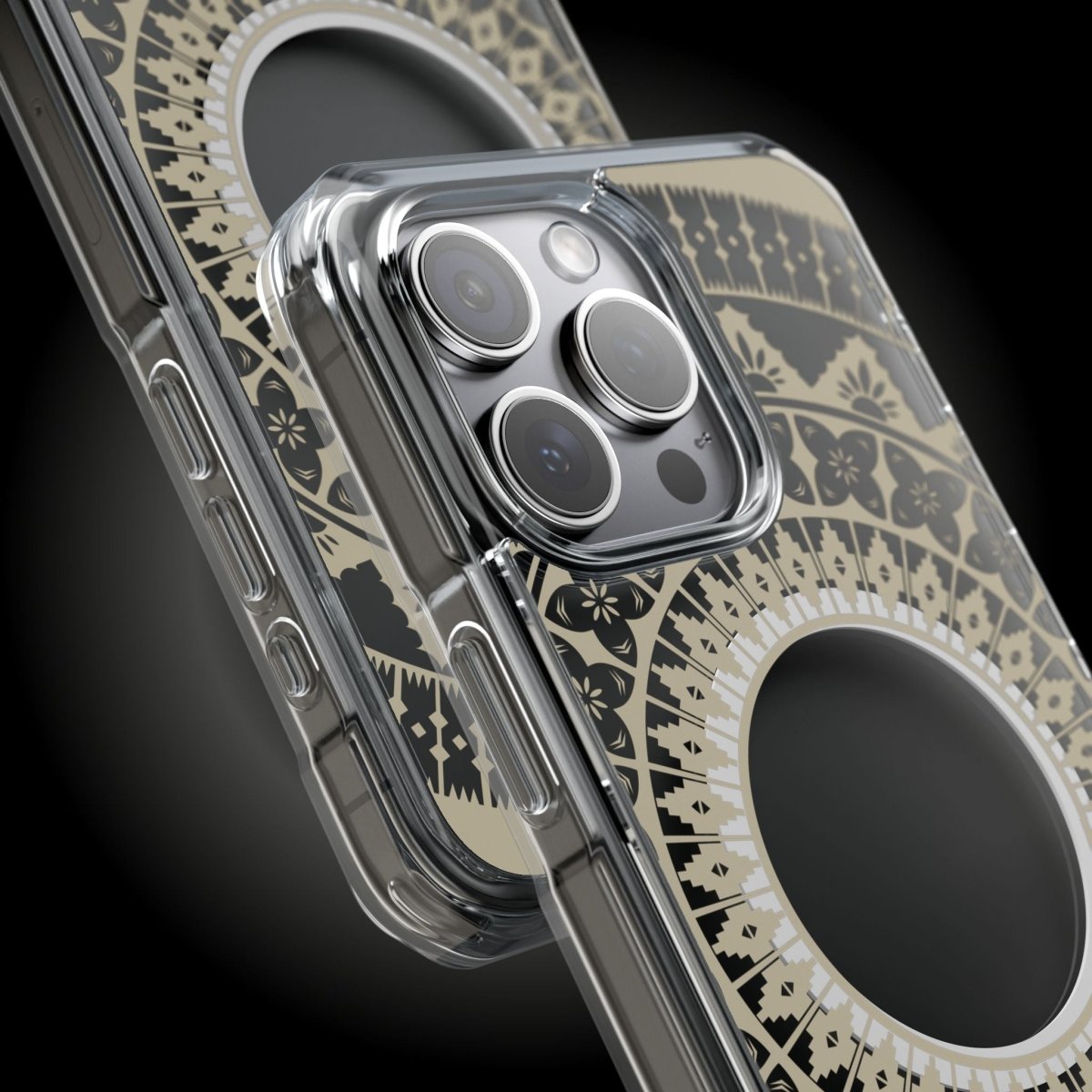 PasifikaOne MagSafe clear case for iPhone 16 with Fiji Reversed design, transparent protective cover for AU, NZ, and USA models.