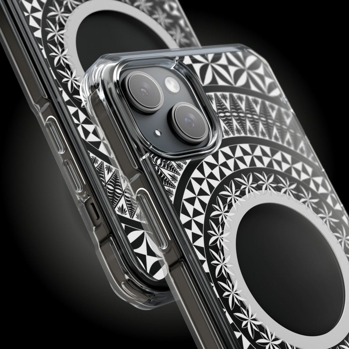 PasifikaOne MagSafe clear case for iPhone 16, featuring Tongan design, transparent protective cover, compatible with AU, NZ, and USA.