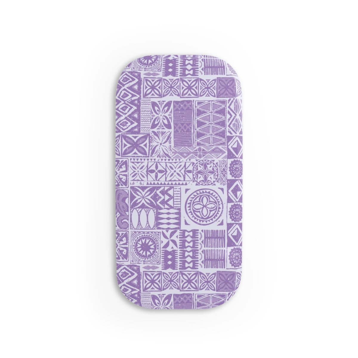 Glossy lavender Elei phone grip stand by WOYC, designed for secure hold and stylish use on smartphones.