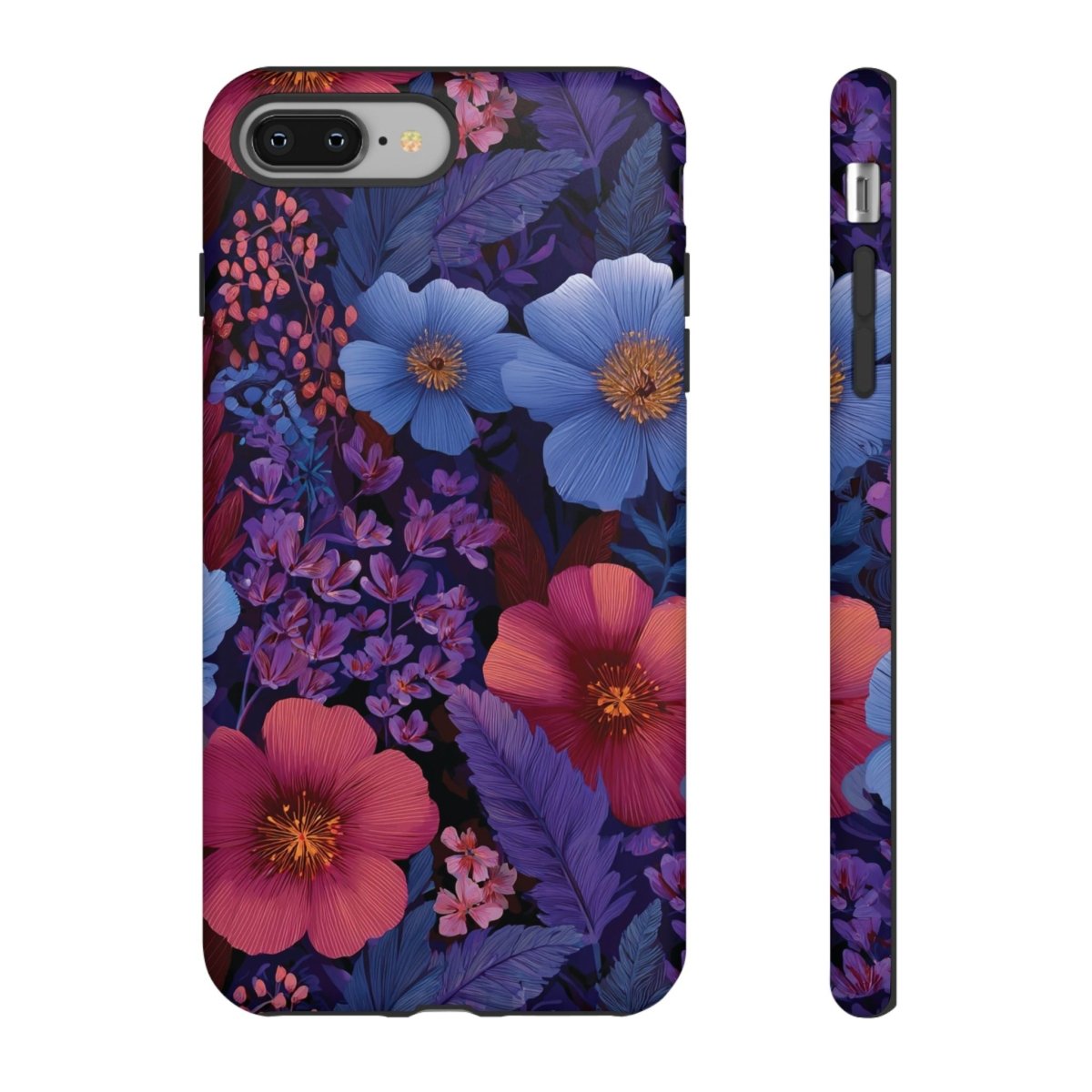 Lavender Tropics tough phone case for iPhone 17, glossy finish, protective design for AU, NZ, and USA models.