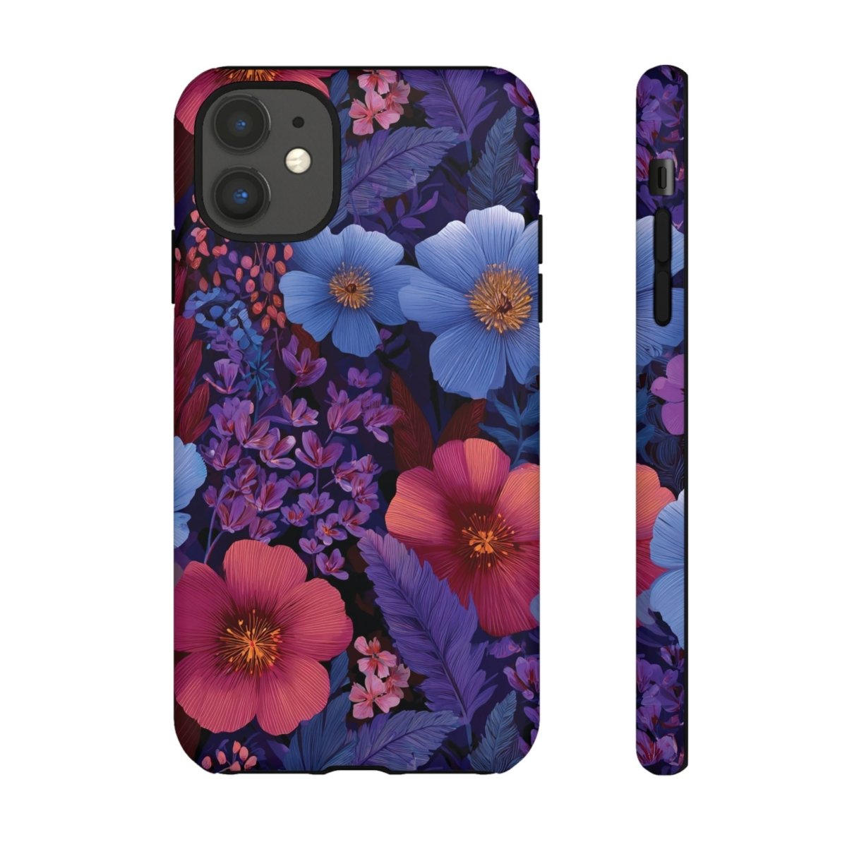 Lavender Tropics tough phone case for iPhone 17, glossy finish, durable protective cover for AU, NZ, and USA.