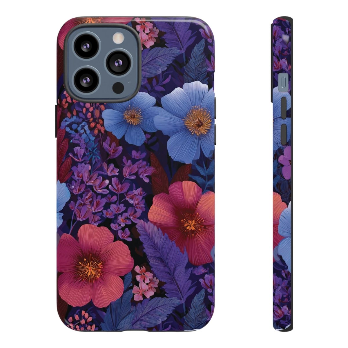 Lavender Tropics iPhone tough phone case by Printify, glossy protective cover for iPhone 17 in AU, NZ, and USA.