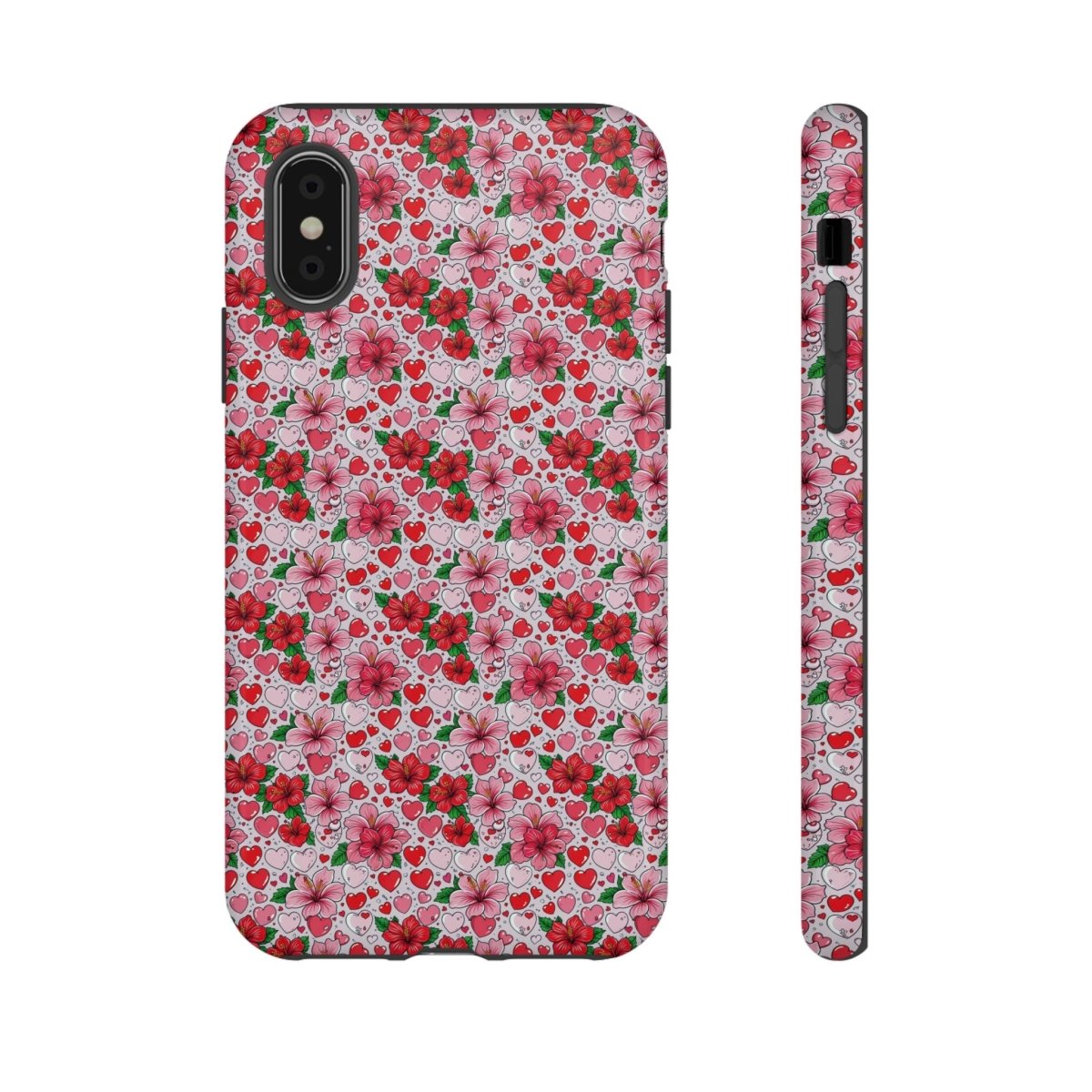iPhone Tough Phone Case with Love & Aute design for iPhone 17, glossy finish, durable protective cover in AU/NZ/USA.