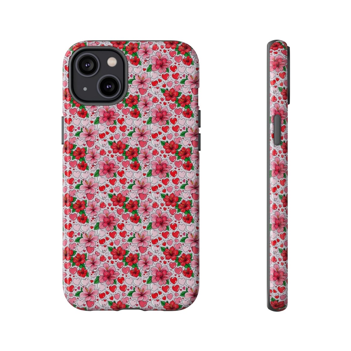 WOYC iPhone Tough Phone Case for iPhone 17 featuring Love & Aute design, glossy finish, durable protective cover for AU/NZ/USA.