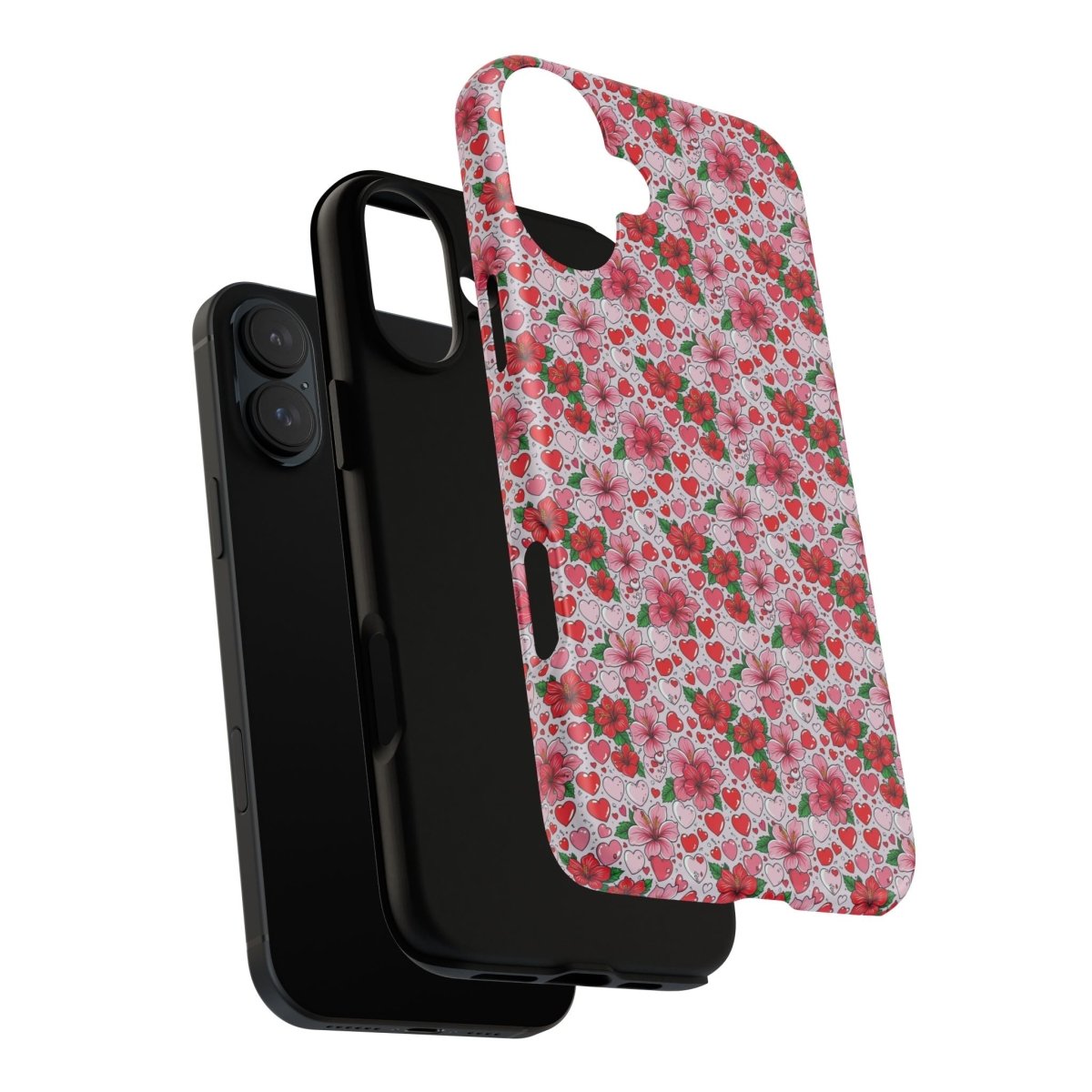 iPhone Tough Phone Case for iPhone 17 featuring Love & Aute design, glossy finish, durable protective cover for AU/NZ/USA.