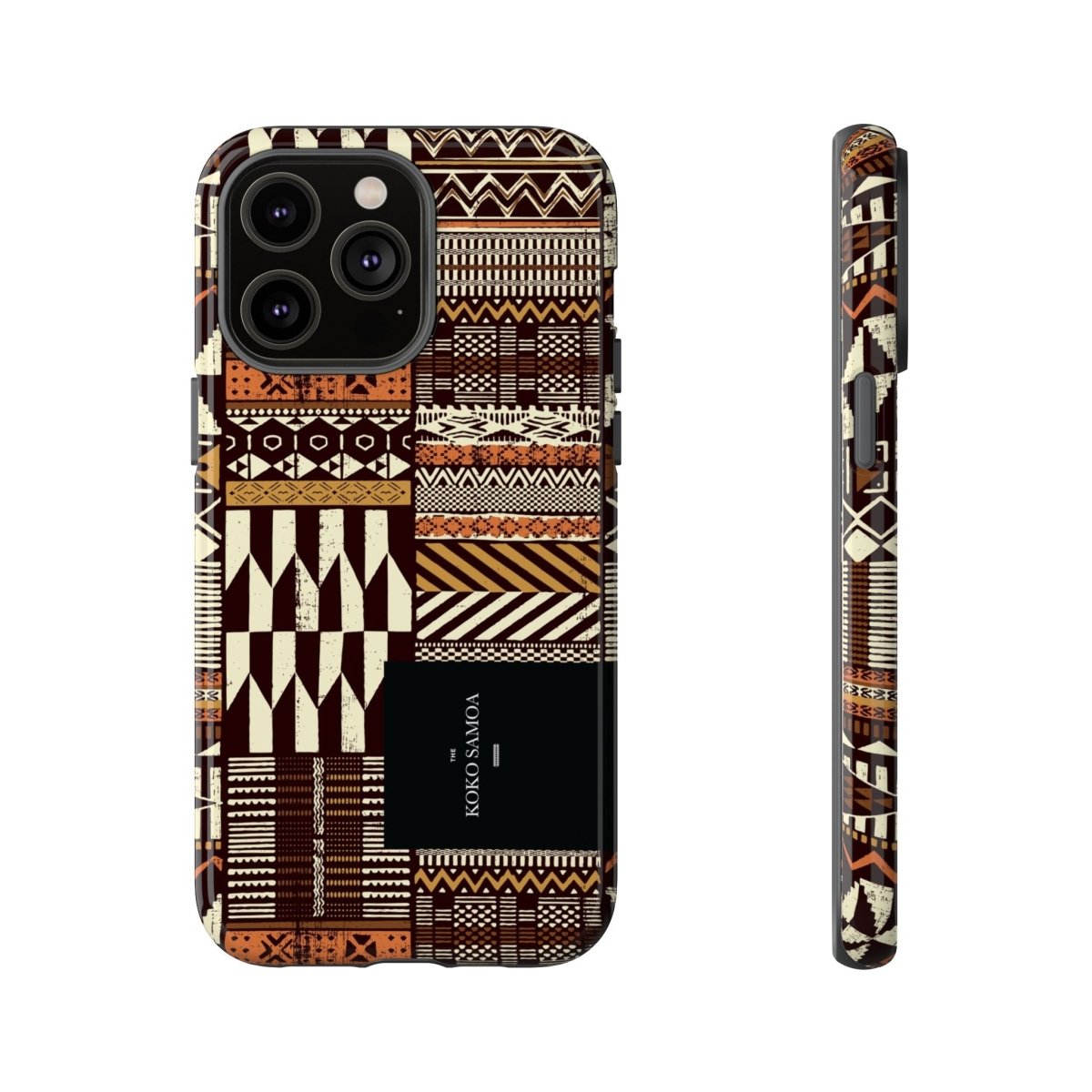 Glossy tough phone case for iPhone 17 with Apia Mosaic design by Printify, suitable for AU, NZ, and USA markets.
