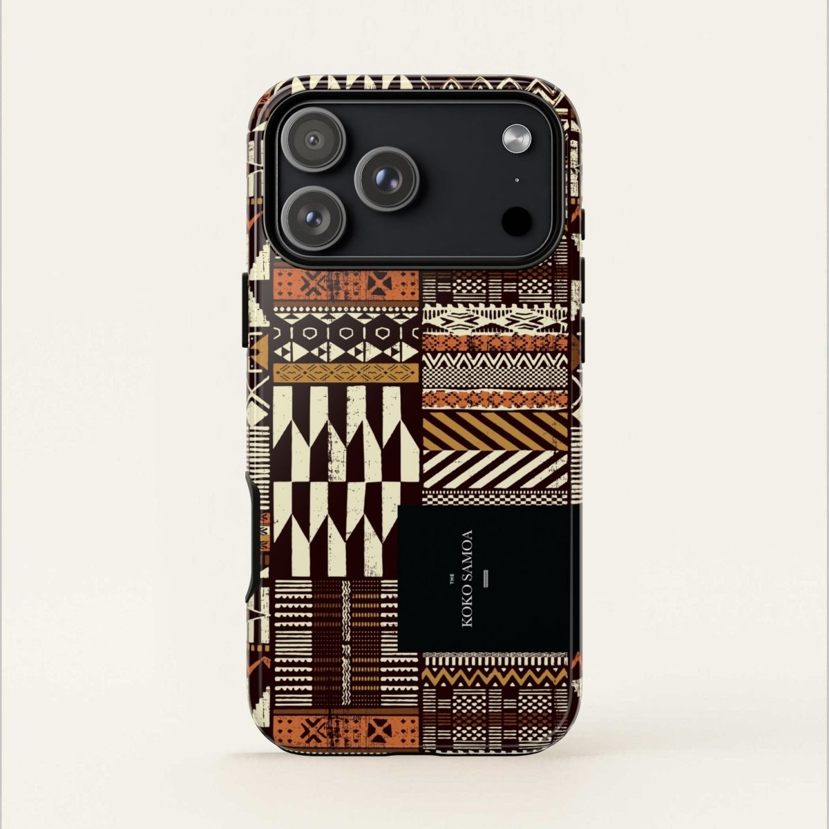 Glossy Tough Phone Case by Printify with Apia Mosaic design for iPhone 17, featuring durable protection in AU, NZ, and USA styles.