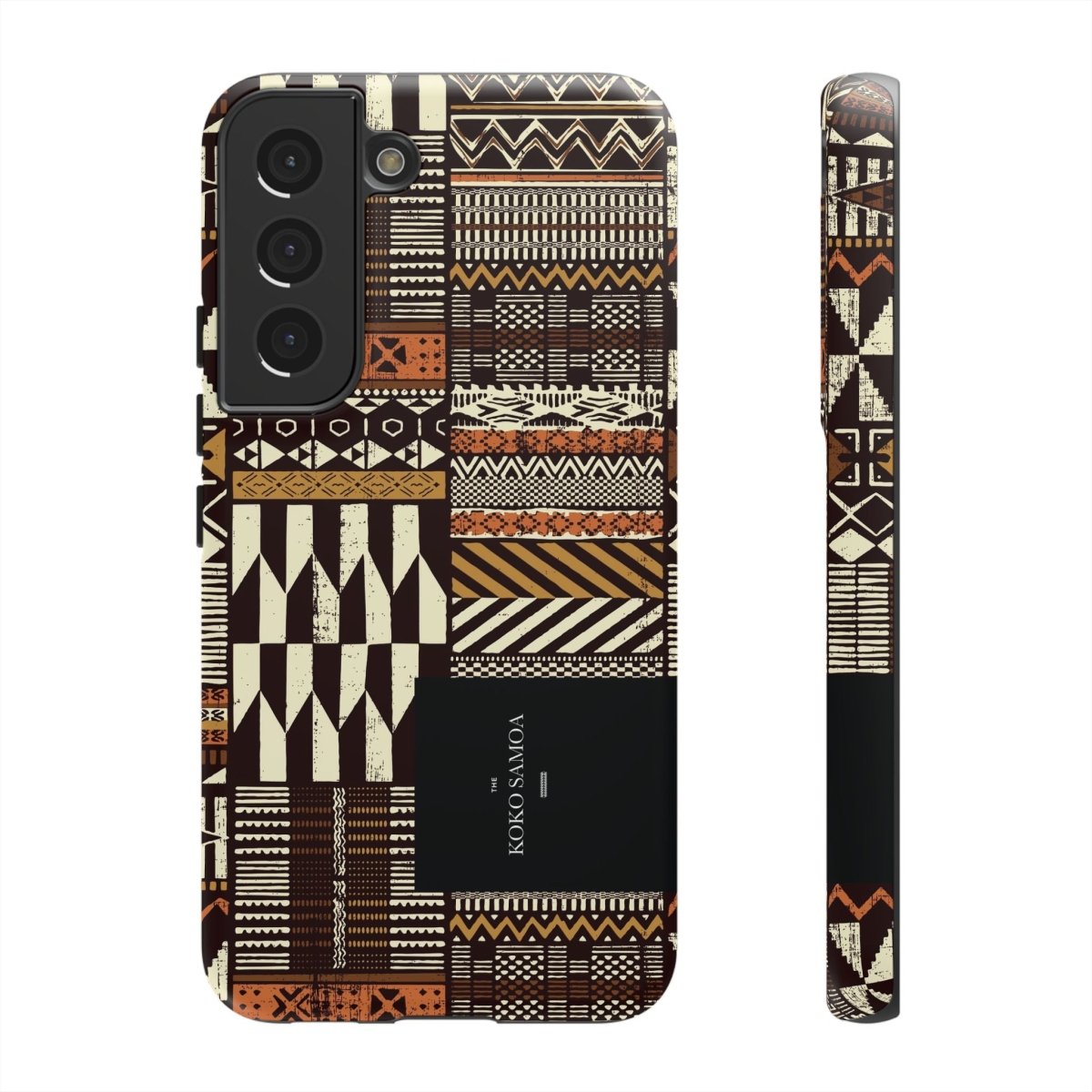 Glossy Tough Phone Case for iPhone 17 with Apia Mosaic design, Printify brand, suitable for AU, NZ, and USA.