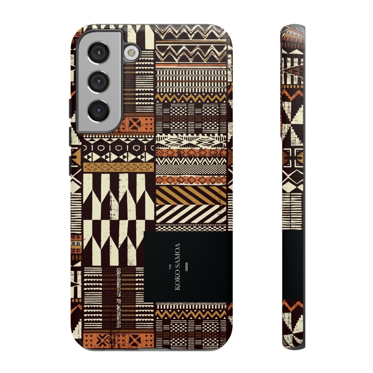 Glossy Tough Phone Case for iPhone 17 with Apia Mosaic print, by Printify, designed for AU, NZ, and USA models.