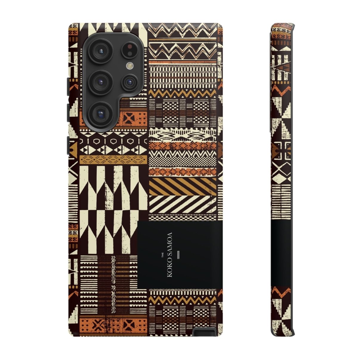 Glossy Tough Phone Case by Printify featuring Apia Mosaic design for iPhone 17, suitable for AU, NZ, and USA models.
