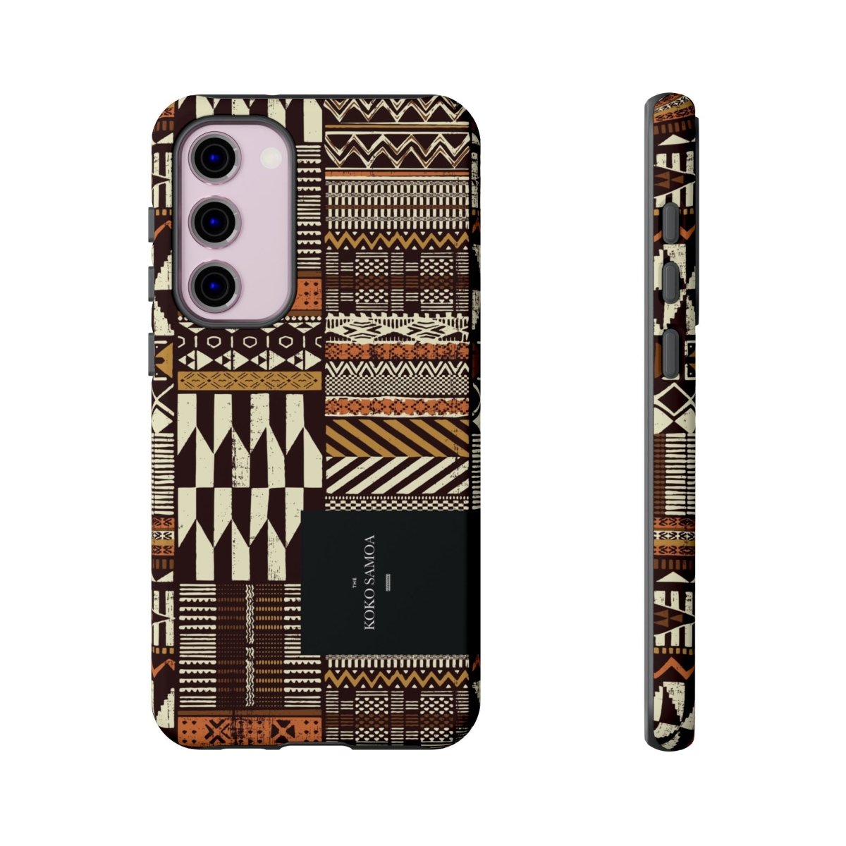 Glossy Tough Phone Case for iPhone 17 with Apia Mosaic design by Printify, durable protective cover for AU, NZ, and USA.