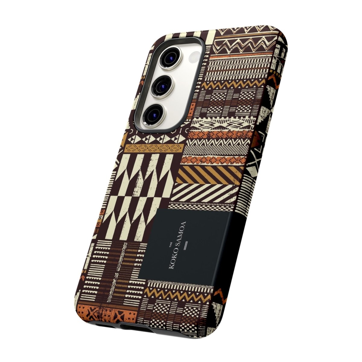 Glossy Tough Phone Case by Printify featuring Apia Mosaic design for iPhone 17, compatible with AU, NZ, and USA models.