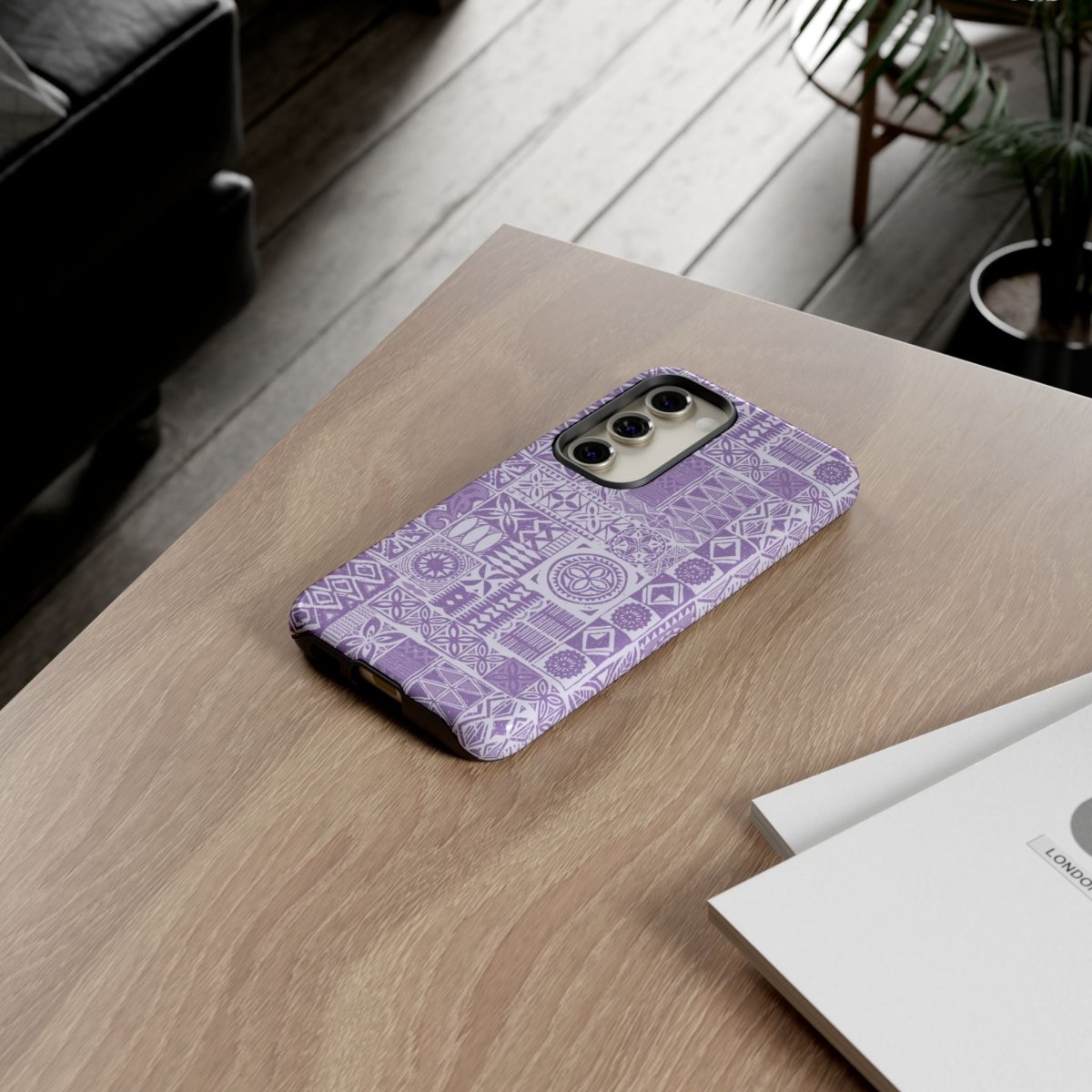 Lavender Elei tough phone case for iPhone 17, glossy finish, durable protection, designed for AU, NZ, and USA markets.
