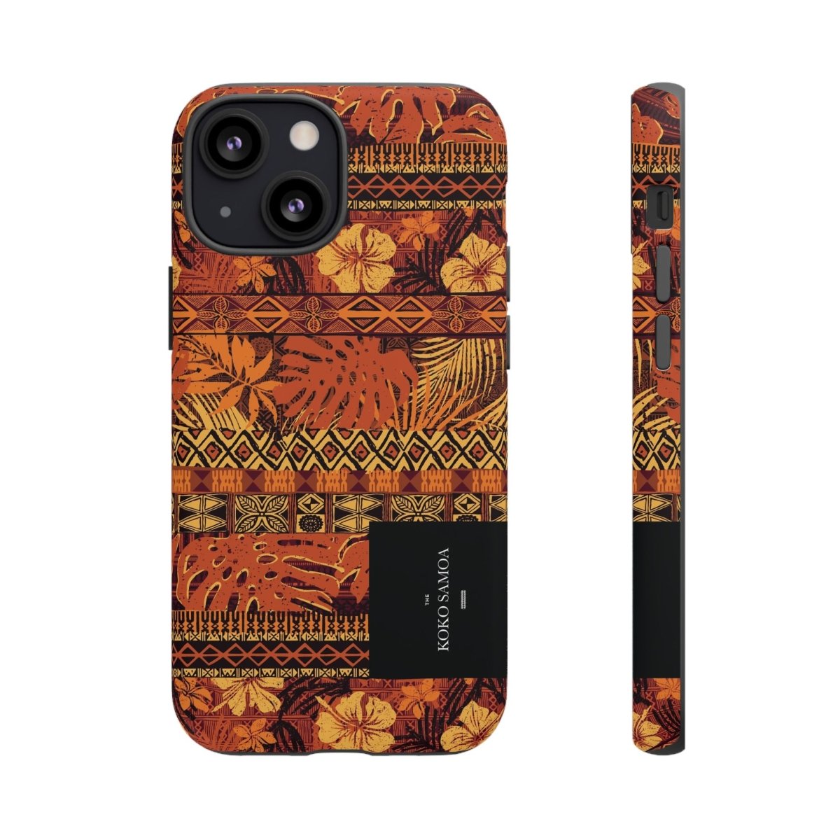 Glossy Tough Phone Case featuring Poutasi Promise design for iPhone 17, durable protective cover for AU, NZ, and USA.