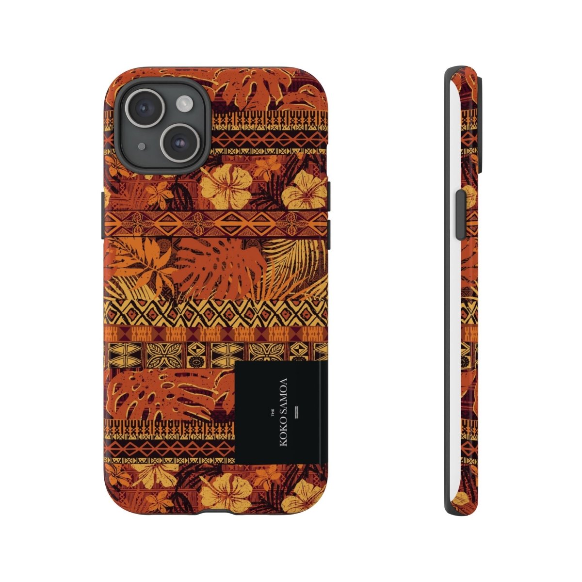 Glossy Tough Phone Case for iPhone 17 by Printify featuring the Poutasi Promise design, durable protective case for AU, NZ, and USA.