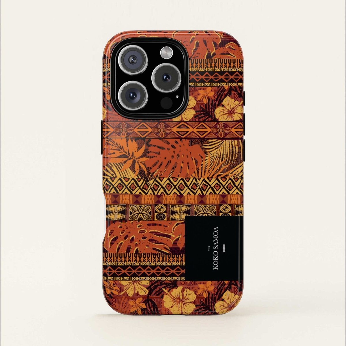 Glossy tough phone case by Printify featuring the Poutasi Promise design, compatible with iPhone 17, for AU, NZ, and USA.