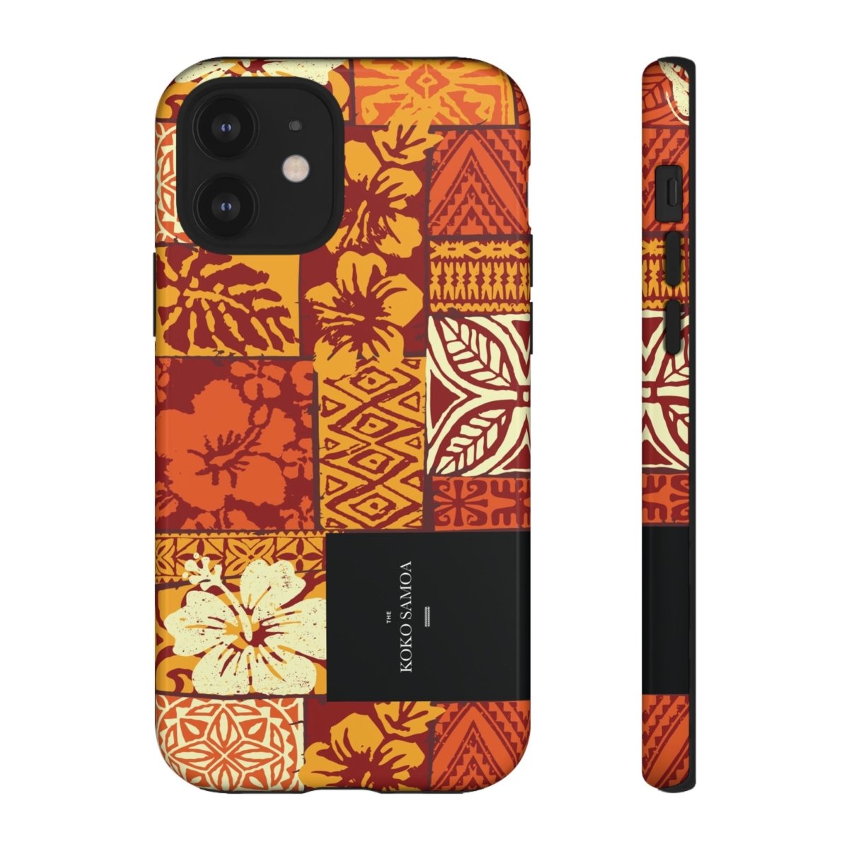 Glossy Tough Phone Case for iPhone 17 with Sataoa Sunrise, featuring vibrant sunrise artwork.