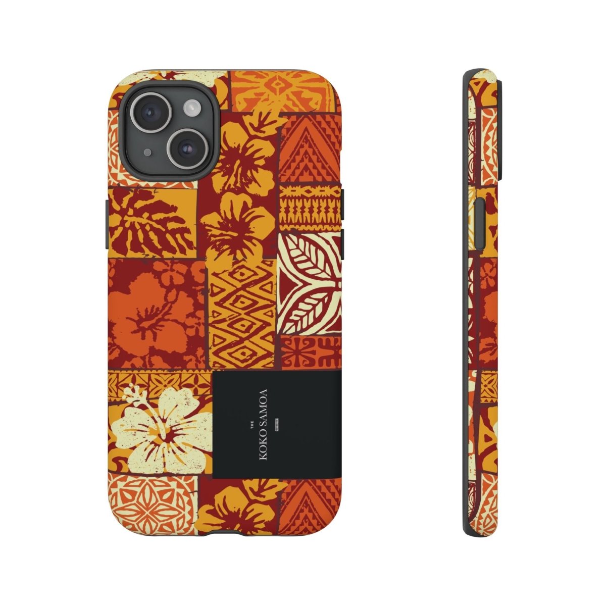 Glossy tough phone case for iPhone 17 featuring Sataoa Sunrise design by Printify, suitable for AU, NZ, and USA markets.