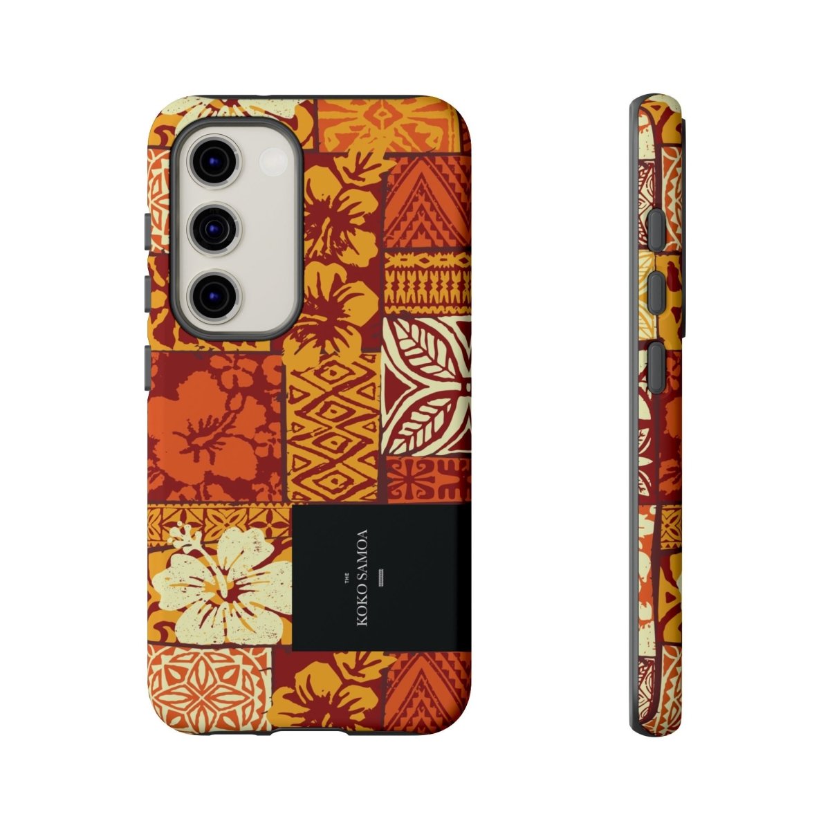 Glossy tough phone case for iPhone 17 featuring Sataoa Sunrise design by Printify, suitable for AU, NZ, and USA regions.