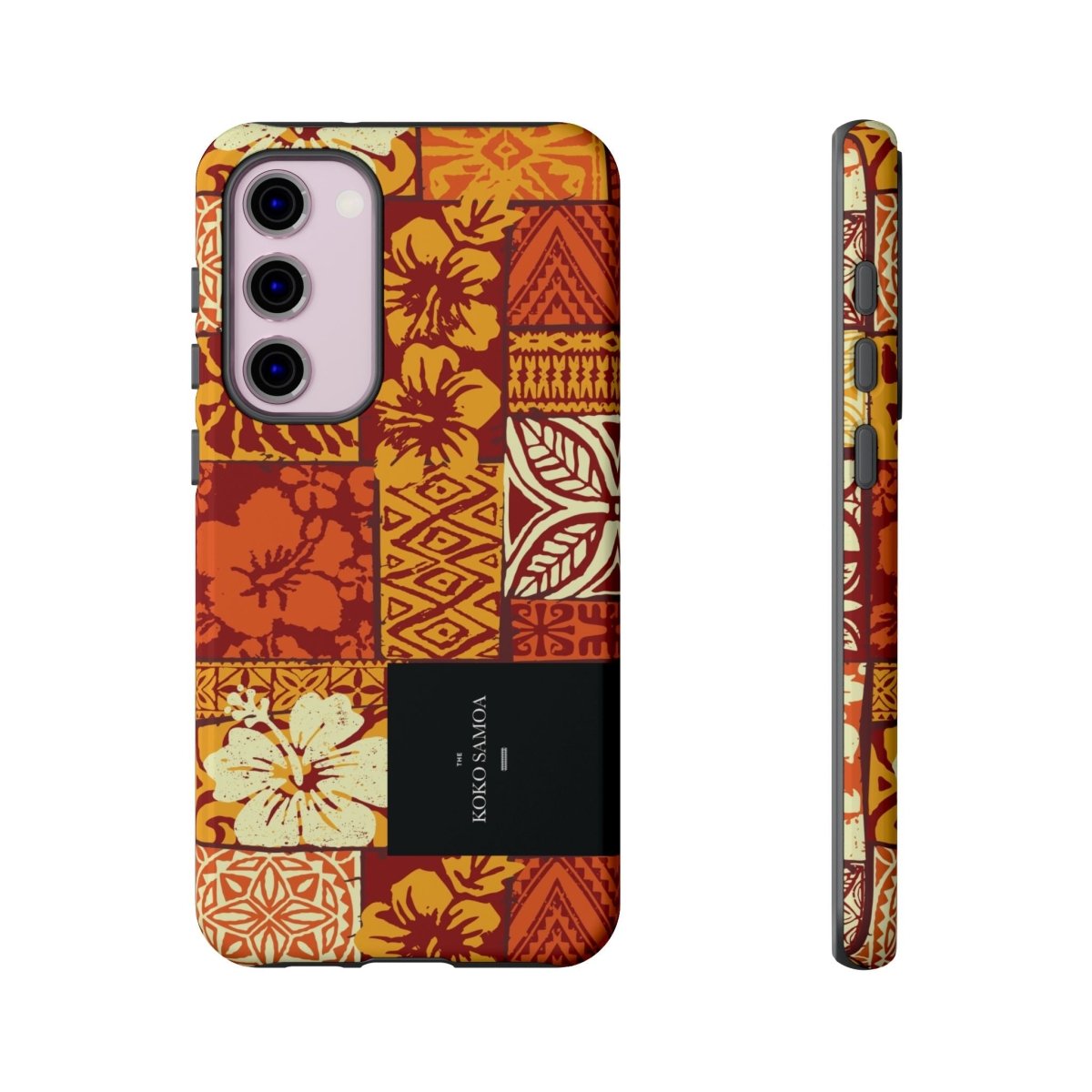Glossy tough phone case for iPhone 17 with Sataoa Sunrise design by Printify, suitable for AU, NZ, and USA regions.